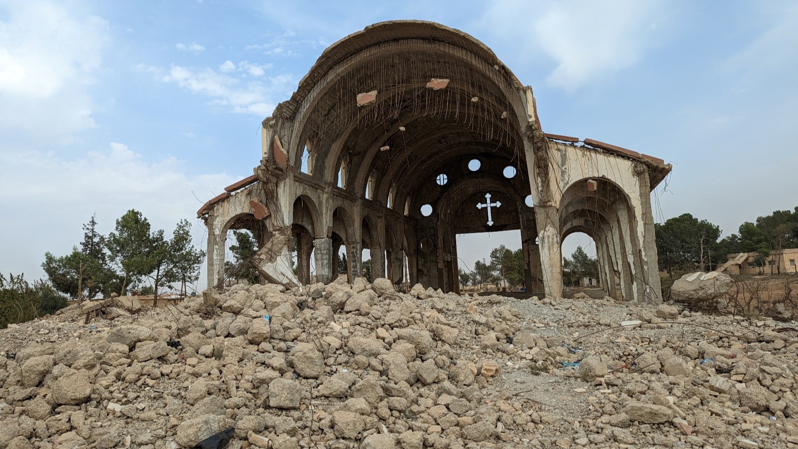 Zerst rte Kirche in Syrien Zerstoerte Kirche in Syrien