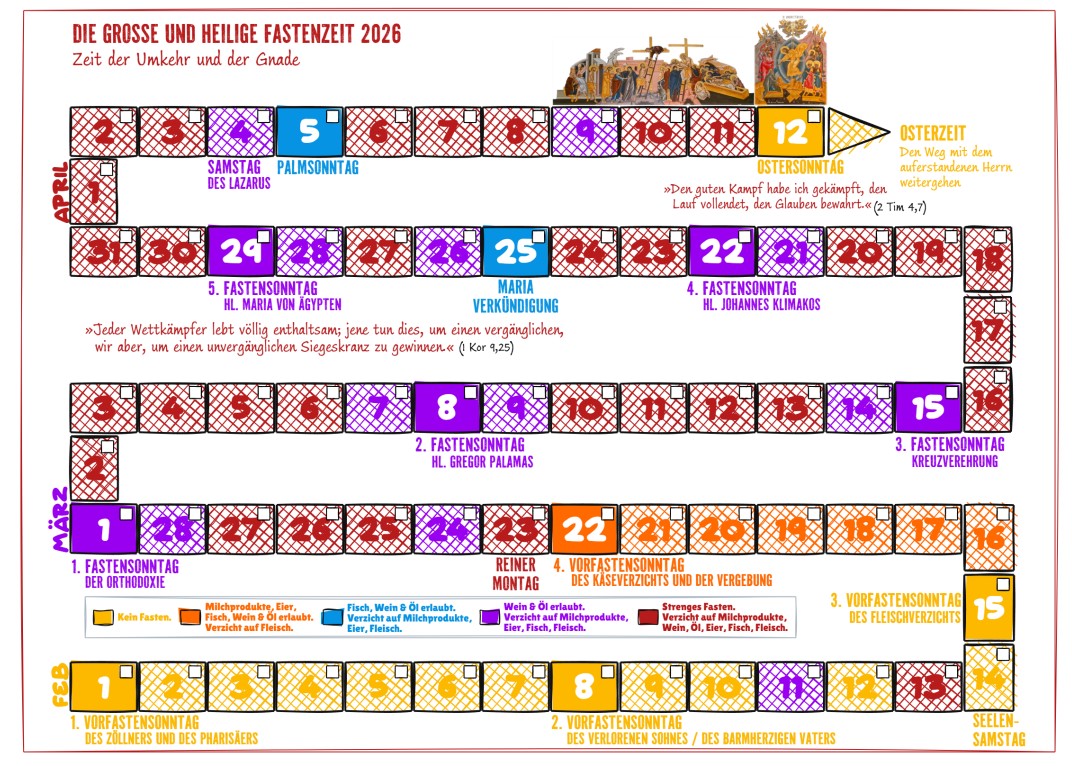 Fastenzeit orthodoxie 2026
